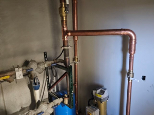 Booster pump install increases water pressure